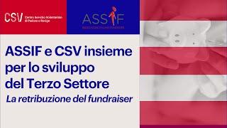 La retribuzione del fundraiser - ASSIF e CSV insieme per lo sviluppo del Terzo Settore