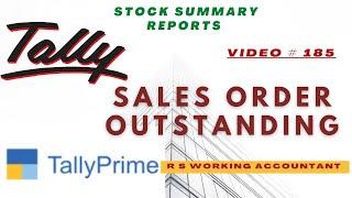 How To Check Sales Order Outstanding Reports In Tally Prime | Purchase order Outstanding In Tally