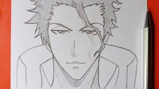 Anime Drawing|How to draw Sosuke Aizen step by step