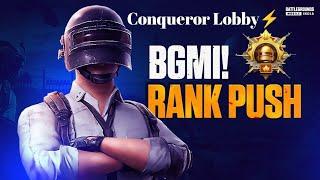 Conqueror Lobby in BGMI | Hard rank push in Asia tips&tricks #bgmi #gameplay #viralvideo #viral