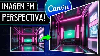 Como Fazer Imagem em PERSPECTIVA no Canva | Truques de Design 