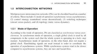 Interconnection Networks | Chapter 1 | Classification  of multiprocessors interconnection networks