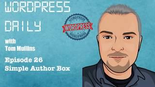 WordPress Daily 26 - Simple Author Box