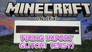 HOW TO FIX importing content glitch! (still works)