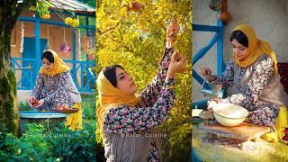 Picking Sour Wild Pomegranates | Making a Traditional Stew with Them