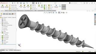 How to Design Screw in SolidWorks