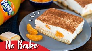 Fantakuchen ohne backen mit Löffelbiskuit - super schnell und einfach!