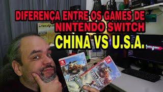 Comparando jogos de Switch originais comprados na China e Ali Express com os Americanos!