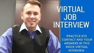 VIRTUAL MOCK JOB  INTERVIEW   VR    - practice eye contact and answers -