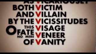 V (V for Vendetta Kinetic Typography)