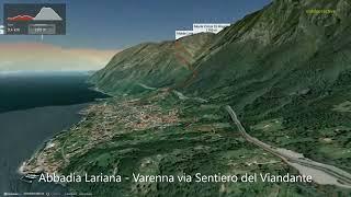 Abbadia Lariana - Varenna via Sentiero del Viandante ∆ hiking trails ∆ 3d-trail.com/italy/
