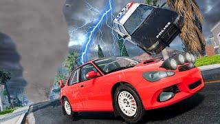 Escaping a MASSIVE TORNADO During a Police Chases in BeamNG Drive Mods!