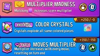 Daily Mode / Party Rumble Moves Multiplier & Knock Out Color Crystal| Match Masters