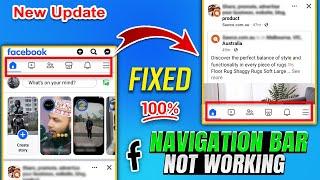 How to Fix Facebook Navigation Bar not working 2024 | 100% Solved