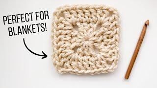 CROCHET SOLID GRANNY SQUARES  A Blanket Square Tutorial