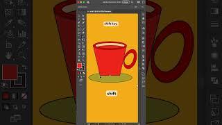 How to scale multiple anchor points in Adobe illustrator #adobeillustrator #shorts