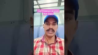 CISF Fireman Answer Key Date | CISF Fireman Exam Answer Key | CISF Fireman Answer Key ️ 2023 | CISF