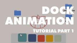 How to Make a Magnifying Dock Animation - After Effects Tutorial Part 1