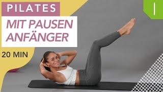 Anfänger Pilates mit Pausen - 20 Min