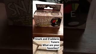 Snark and D’Addario Tuners - what are your favorites? #shorts