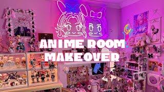 Anime Room Makeover˚.༘⋆ Declutter, Unboxing & Room Tour!