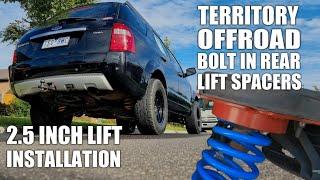 2.5 Inch Suspension Lift Installation  |  Territory Offroad bolt in rear lift Spacers