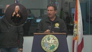 Gov. DeSantis provides update on Hurricane Debby