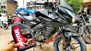 Best engine oil for pulsar as150 || Motul vs Bajaj engine oil || My experience