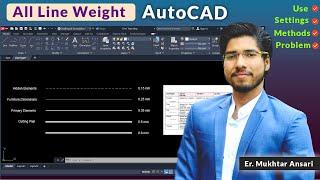 Line Thickness / Line Weight  in AutoCAD |  Thickness not showing