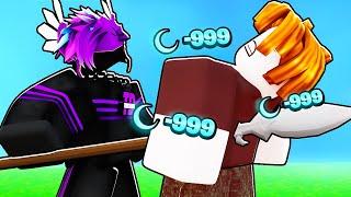 NYX + SPEAR = INFINITE DAMAGE in Roblox Bedwars..