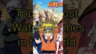 Top 10 Most watch animes in the world #anime