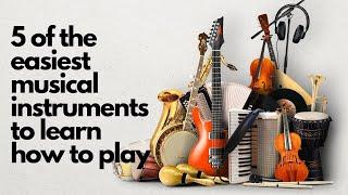 The Five Easiest Musical Instruments to Learn How to Play