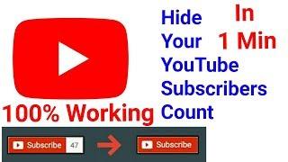 How to Hide Subscriber Count From Youtube In 2019 || hide youtube subscribers count|| In English