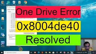 0x8004ed40 | One Drive Error 0x8004ed40 Fixed |How to fix One Drive Sign in Error Code 0x8004ed40