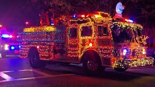 2024Annual Christmas  Fire Truck  ParadeWallington NJ 