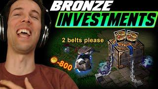 This guy bought 2 BELTS OF GIANT STRENGTH +6! 800 Gold! on Tier 1! - Bronze League Heroes Episode 30