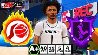 This MIKEY WILLIAMS Build is a MENACE in RANDOM REC on NBA 2K25