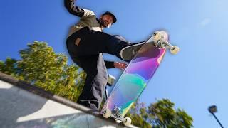 STAINED GLASS SKATEBOARD!? YOU MAKE IT WE SKATE IT