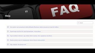 Make  FAQs / Accordion with any SharePoint List