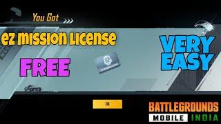 how to get free ez mission license in BGMI Pubg mobile Buy EZ Mission License Free in BGMI PB13Guru