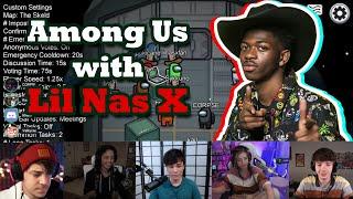 [Multi Cam] Meeting Lil Nas X and First Game Together | Among Us