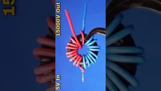 Shocking how I build a High voltage Generator #shorts #high #voltage #diy