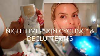 Esthetician Skin Cycling, Decluttering My Skincare Cabinet, My Nighttime Skincare Routine