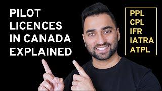 Pilot Licences in Canada | PPL, CPL, Group 1-Multi IFR, IATRA, ATPL