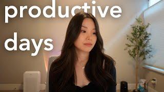 Productive Vlog | planning for 2025, organizing my home, getting sick, productive & chill days