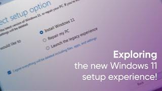 Exploring the new Windows 11 Setup Experience - build 26040