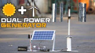 Dual Power Generation Solar Plus Windmill Generator | Green Energy Project Ideas