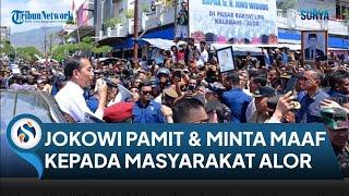 MERIAH Disambut Warga saat Kunjungi Pasar di Alor, Jokowi Sekaligus Pamitan & Minta Maaf