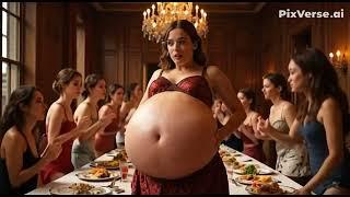 The bloated princess at her dinner party