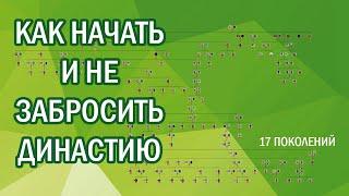 Как начать и не забросить династию? 10 советов и лайфхаков